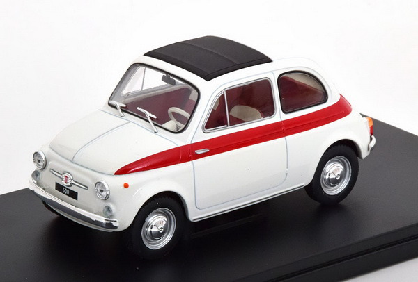 Модель 1:24 FIAT 500 1960 White/Red